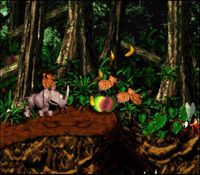 une photo d'Ã©cran de Donkey Kong Country 2 sur Nintendo Super Nes